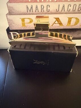 Yves Saint Laurent Gold Metal Hair Clip